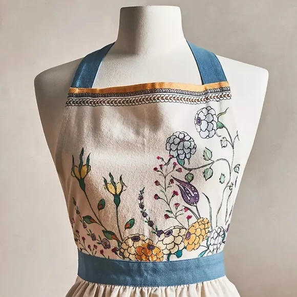 Anthropologie Turkuaz Kitchen Posy Apron - NWT - Picture 6 of 9